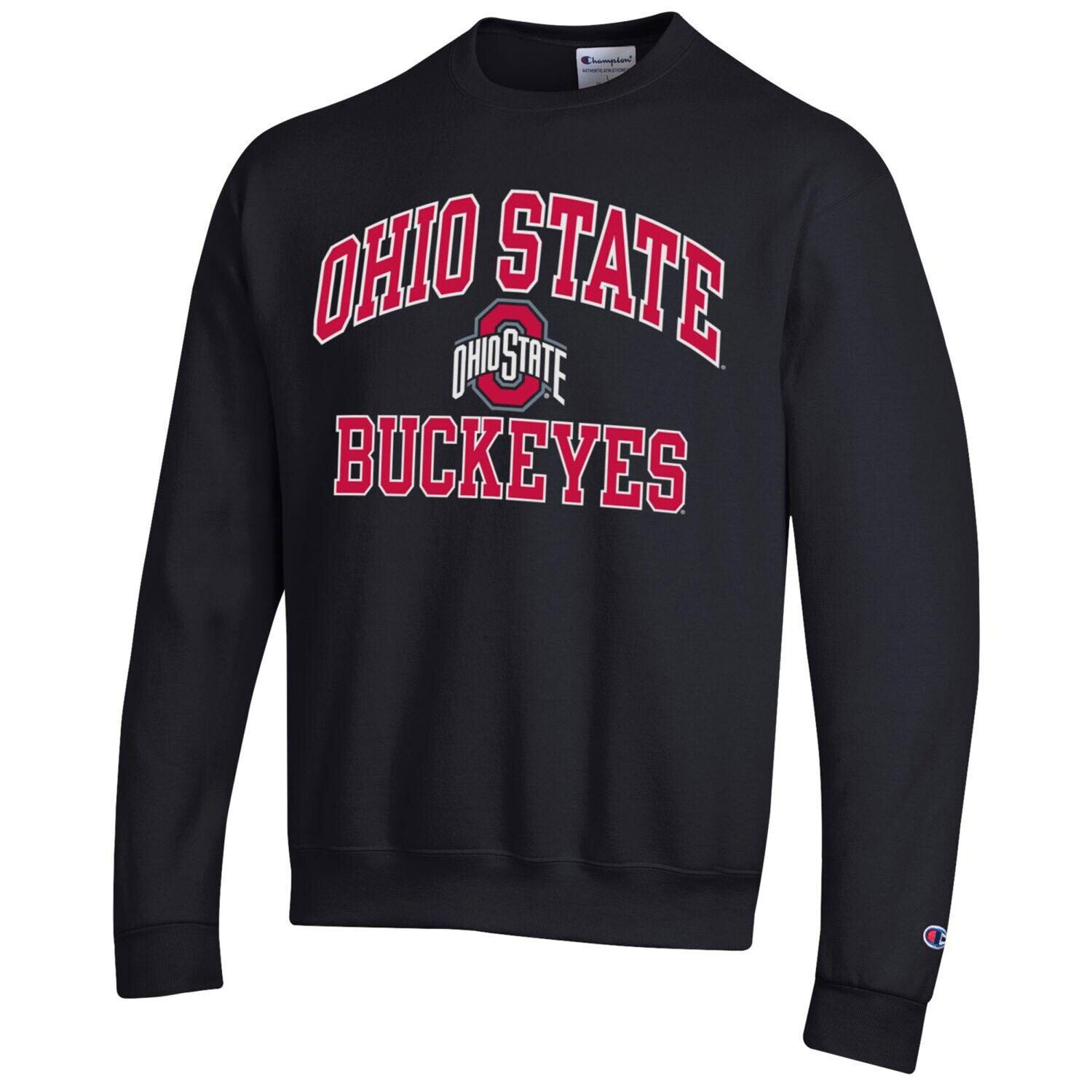 

Мужской черный пуловер Ohio State Buckeyes High Motor Champion