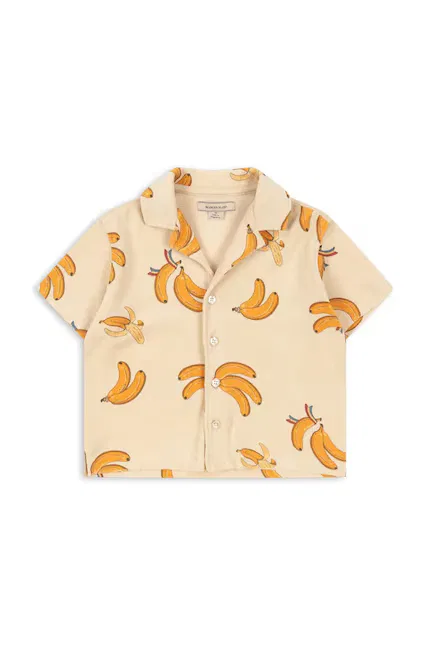Рубашка детская с фруктовым принтом ITTY SHIRT Konges Sløjd, желтый