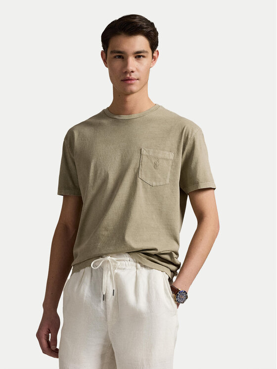 

Футболка облегающего кроя на заказ 710969628006 Polo Ralph Lauren, хаки