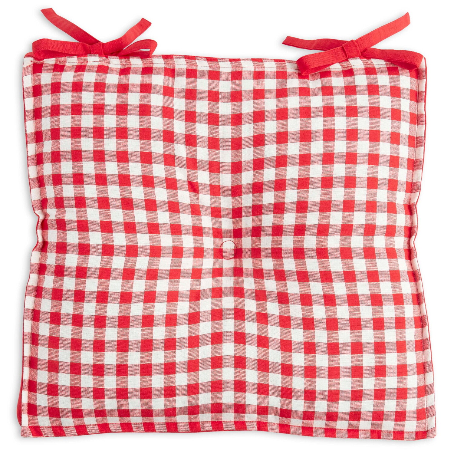

Подушка на стул в клетку Pioneer Woman 17 x 18 дюймов, красный/белый