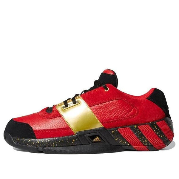 

Кроссовки регулируйте обувь красные Adidas, красный