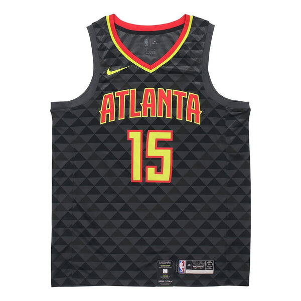 Майка Nike NBA Jersey Team limited SW Fan Edition Large Atlanta Hawks Vince Carter No. 15 Basketball Jersey/Vest Black, черный