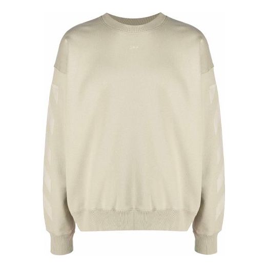 

Худи Men's Off-White FW21 Logo Pattern Round Neck Pullover Loose Fit Cream Yellow