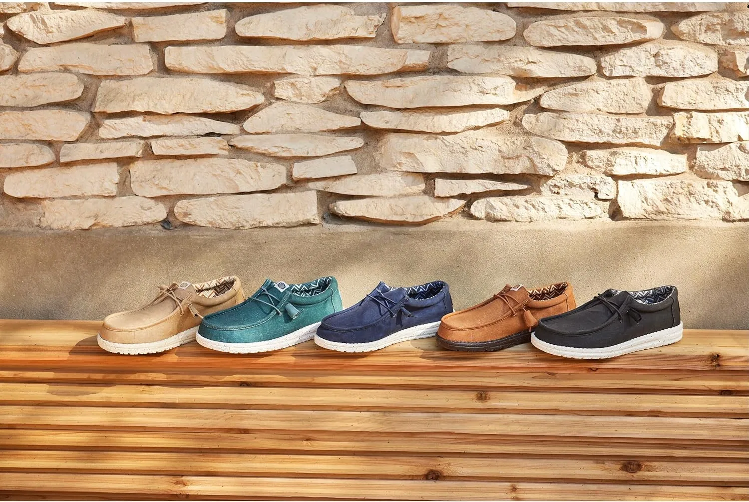 Heydude - Wally Canvas Мужские - Туфли без шнурков - Мокасины, 2-Navy — фото 3