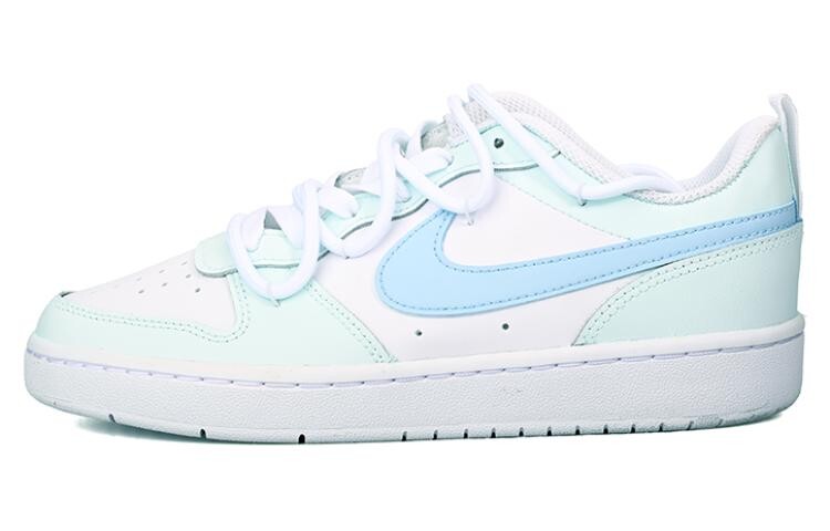 

Кроссовки Nike Court Borough Skateboard Shoes Women's Low-Top White Blue, Синий, Кроссовки Nike Court Borough Skateboard Shoes Women's Low-Top White Blue
