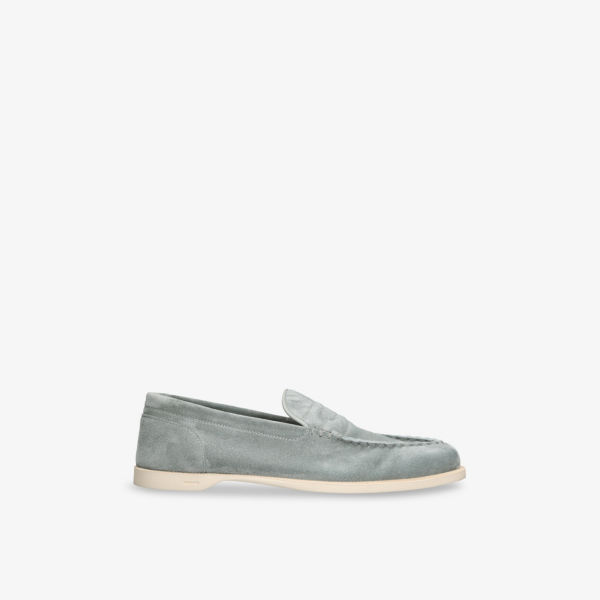 

Лоферы Pace из замши John Lobb, голубой