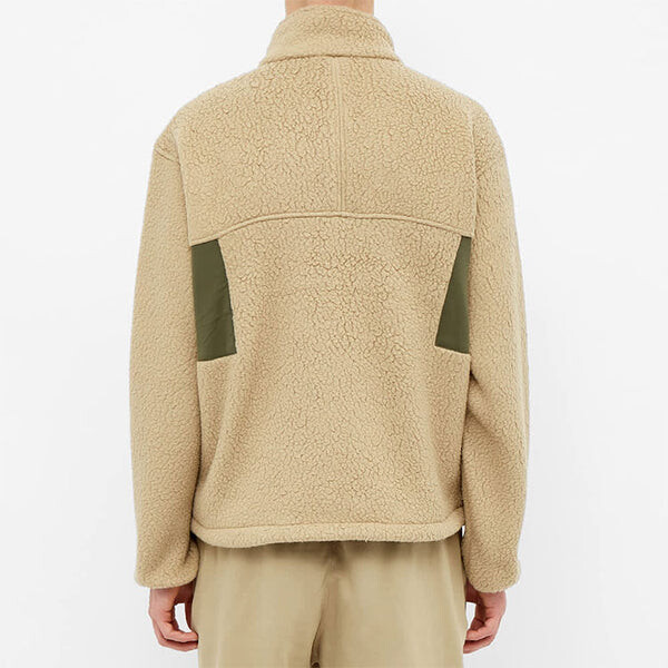 Куртка Nike ACG Colorblock Pocket Fleece Stand Collar Logo Jacket Khaki, хаки — фото 4
