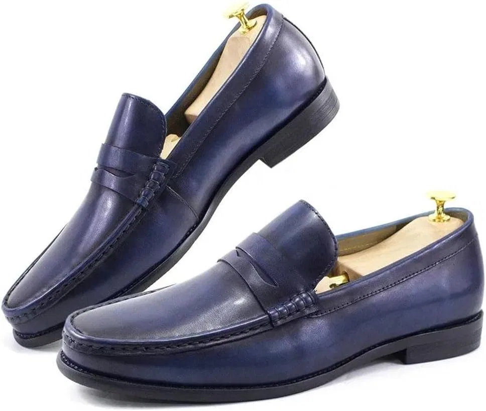 Лоферы мужские повседневные, Loafers & Slip-Ons, Blue