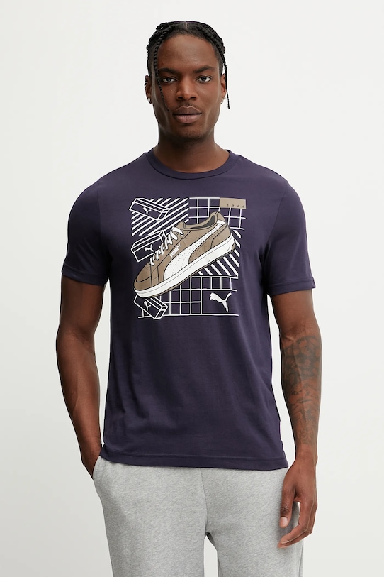 

Футболка хлопковая GRAPHICS Sneaker Puma, темно-синий