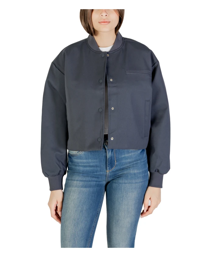 

Короткая куртка-бомбер для женщин Calvin Klein Jeans, серый