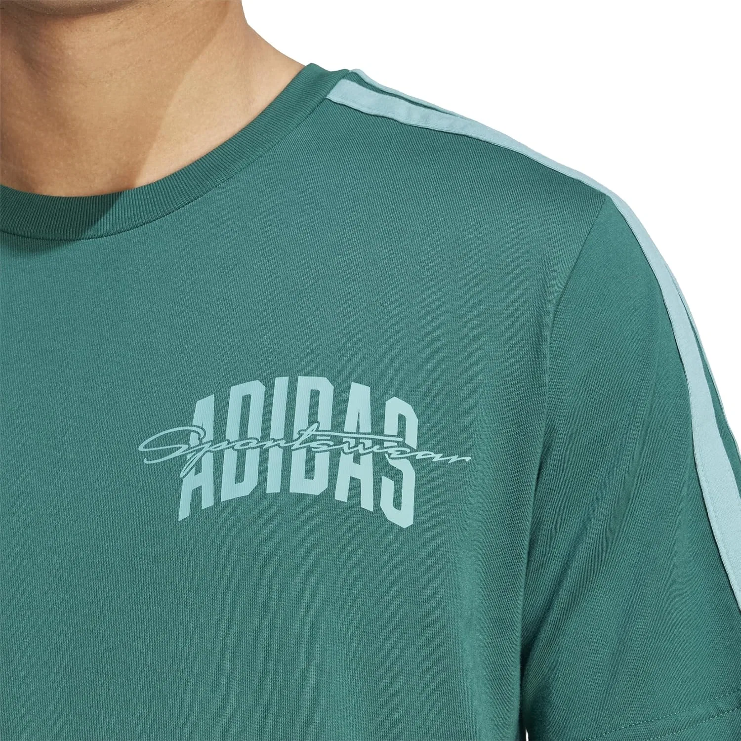 Футболка с принтом adidas Collegiate Green/Script — фото 4