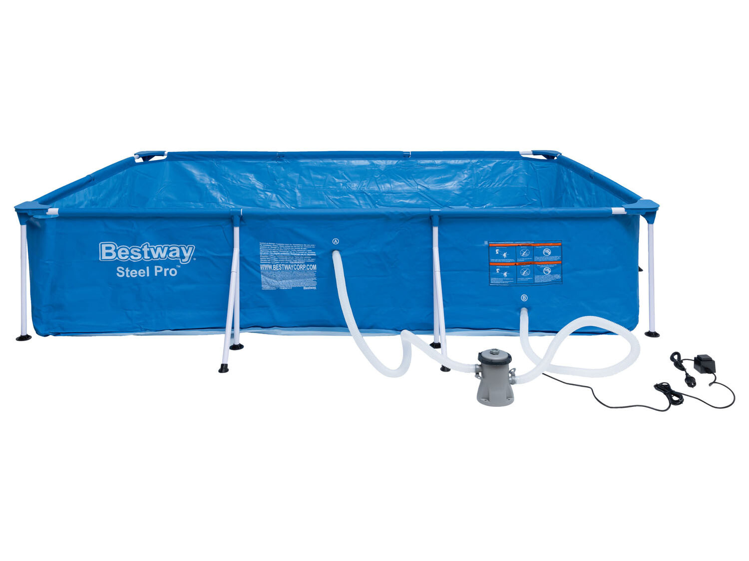 

Bestway Steel Pro 300x201x66 см, с фильтр-насосом