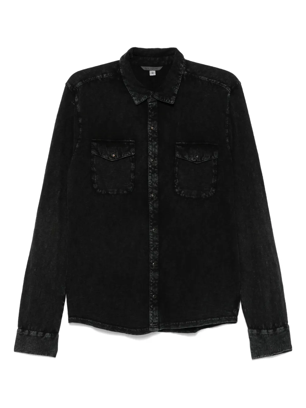 

Рубашка из органического хлопка John Varvatos, черный