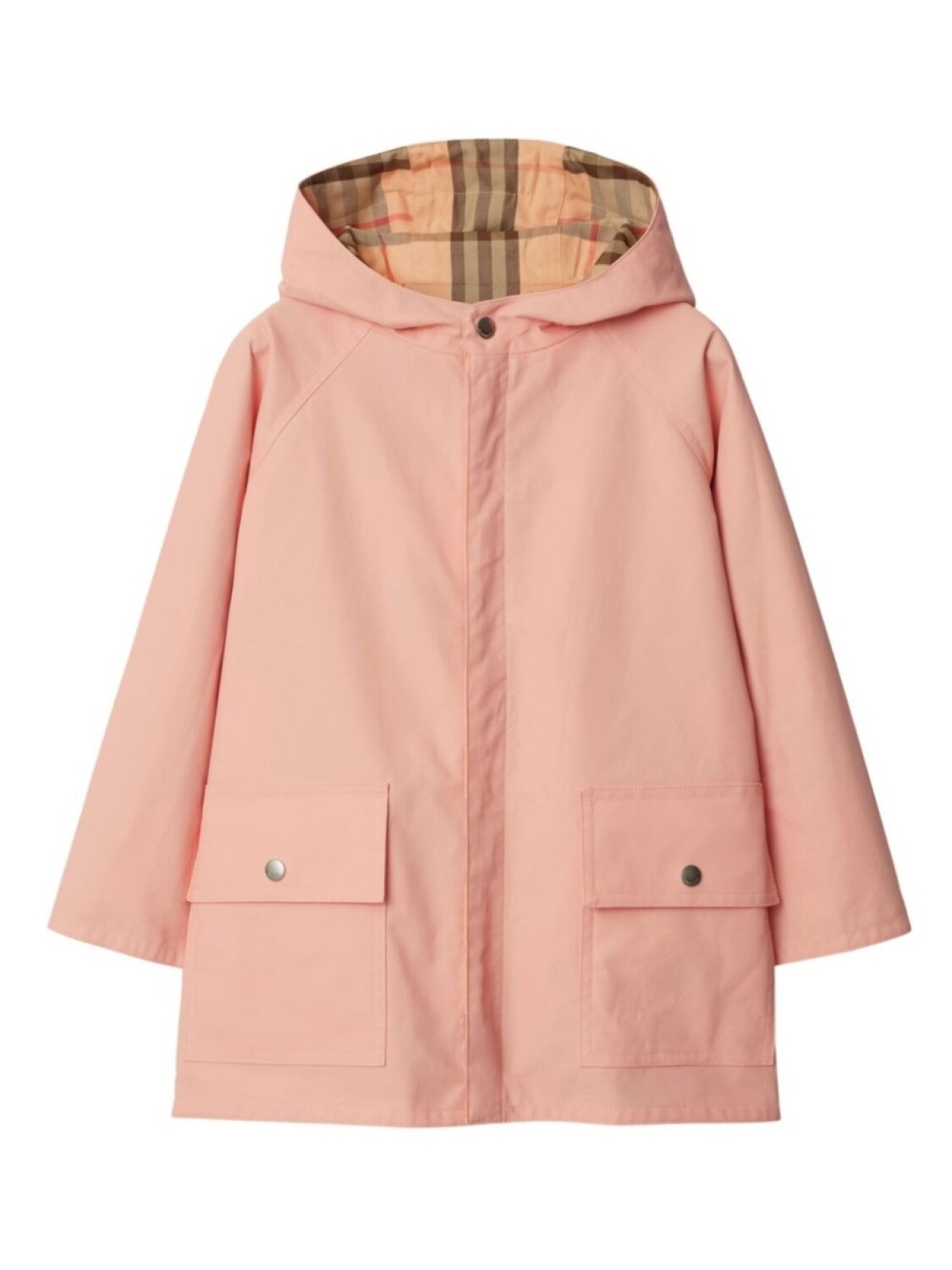 

Двусторонняя клетчатая куртка Burberry Kids, розовый