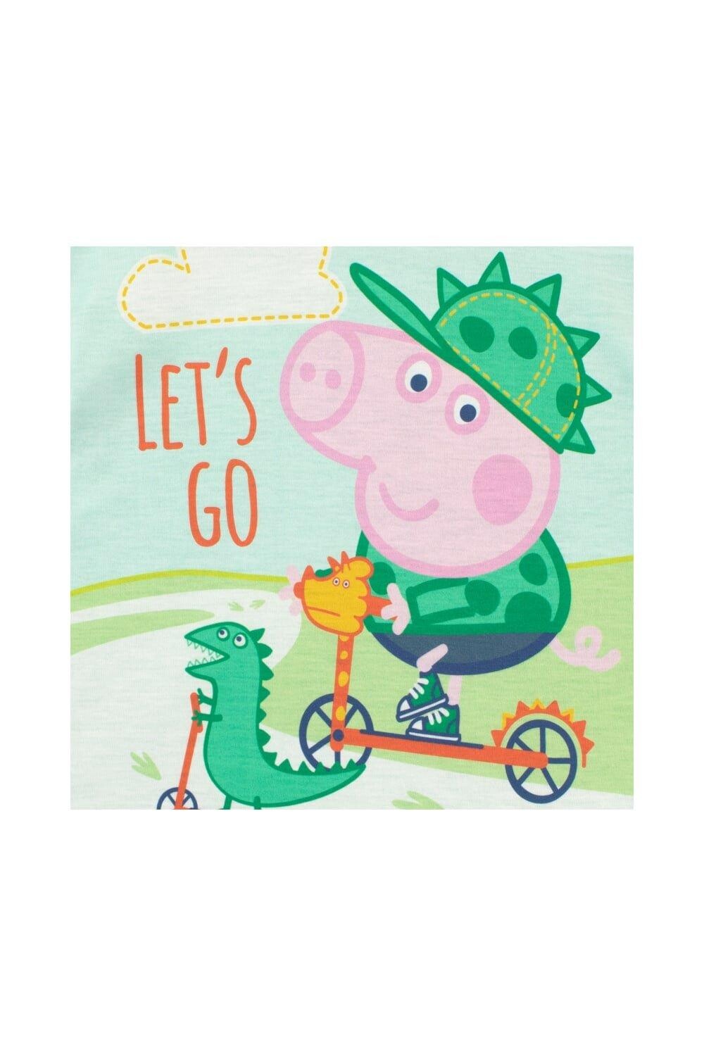 Свин Джордж Пойдем исследовать пижаму Peppa Pig, зеленый — фото 3
