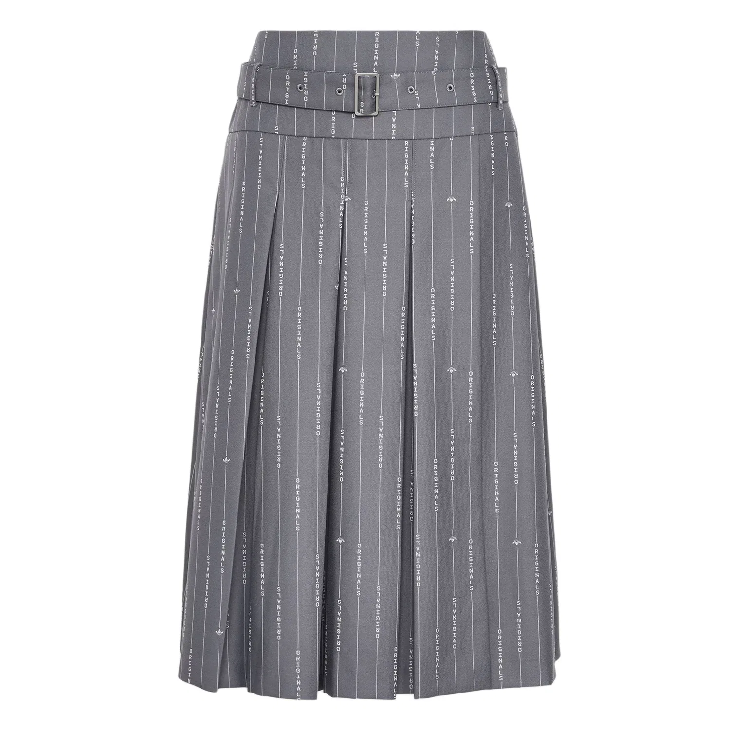 Женская длинная юбка Refined Luxe Casual Adidas Originals, Gray/White