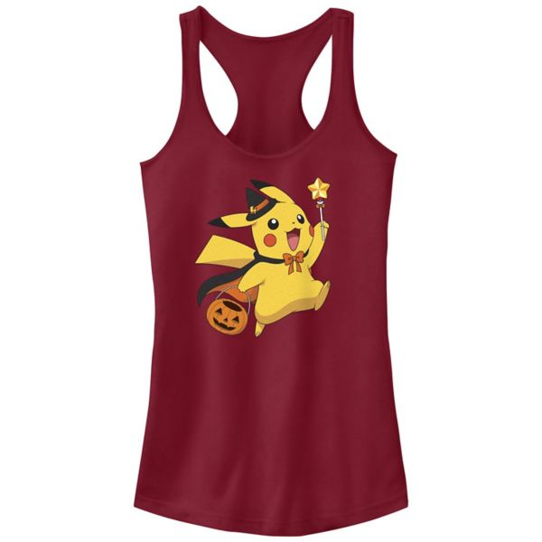 

Детская майка-борцовка Pokemon Pikachu с принтом "Сладость или гадость" Licensed Character, цвет scarlet