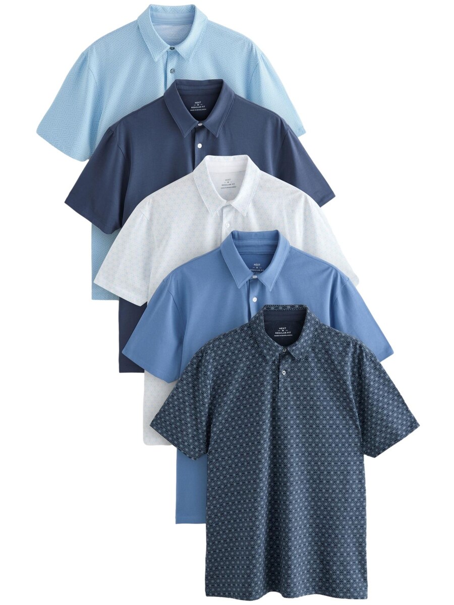 

Рубашка Next, цвет Navy/Sky blue/Light blue