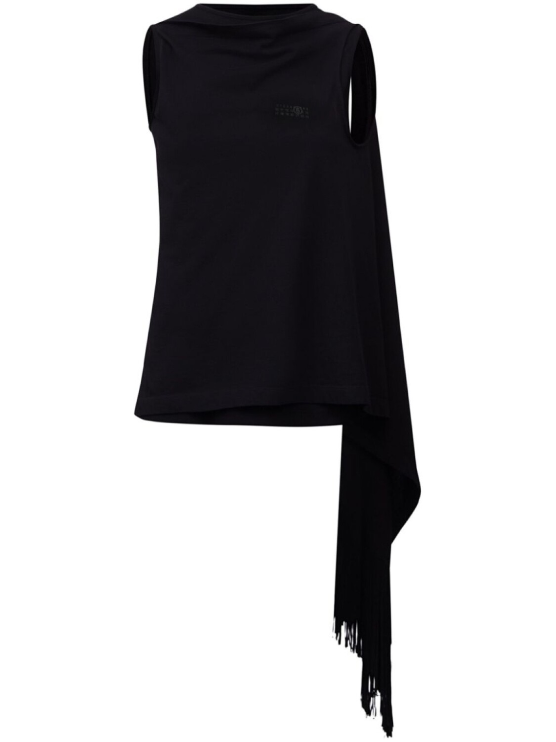

Топ с принтом MM6 Maison Margiela, черный