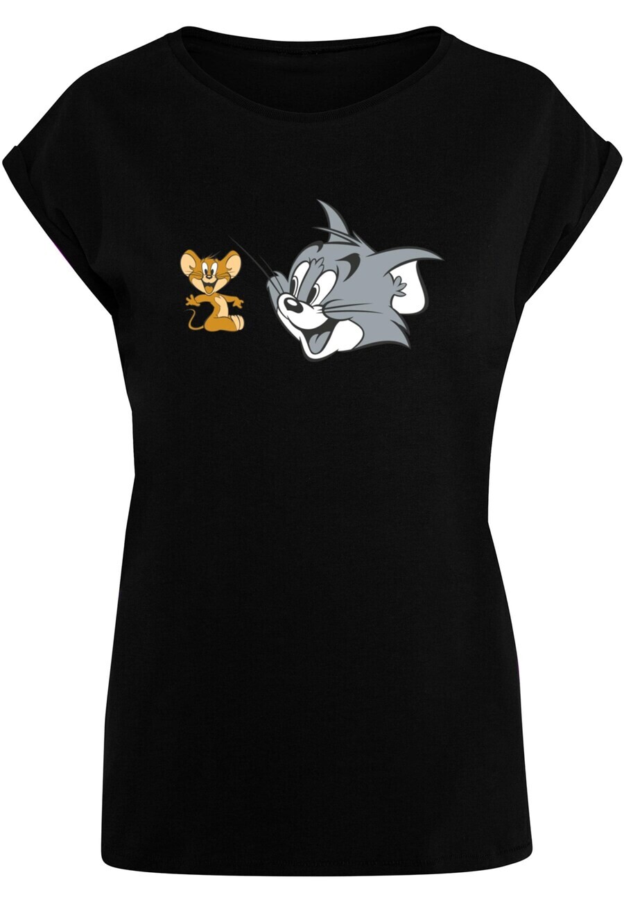 

Футболка ABSOLUTE CULT Shirt Tom And Jerry - Simple Heads, черный