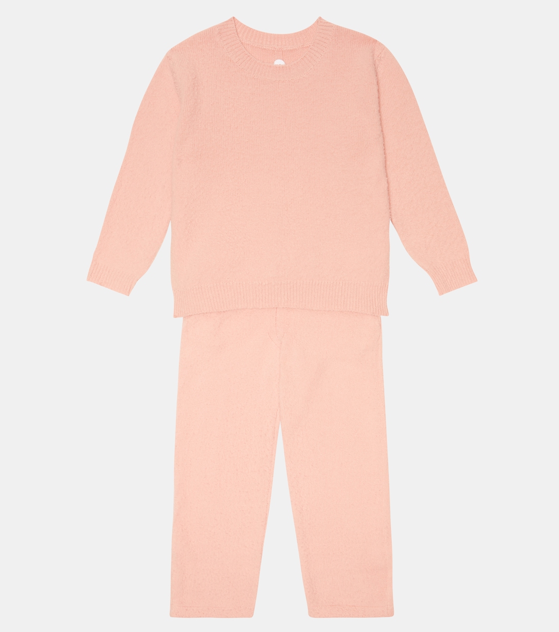 Брюки Bugsy из шерсти и кашемира The Row Kids, розовый — фото 2
