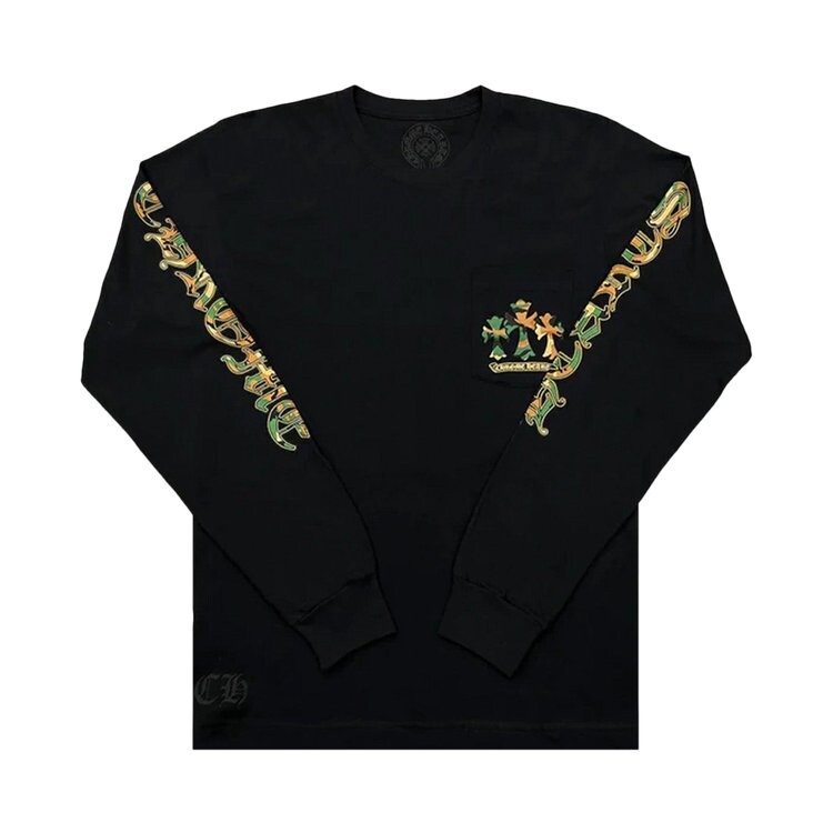 

Футболка Chrome Hearts Horse Shoe Long-Sleeve T-Shirt, черный