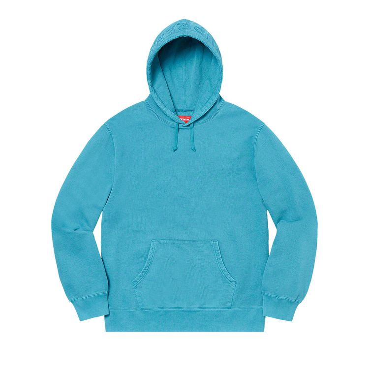 

Толстовка Supreme Overdyed Hooded Sweatshirt Bright Blue, синий