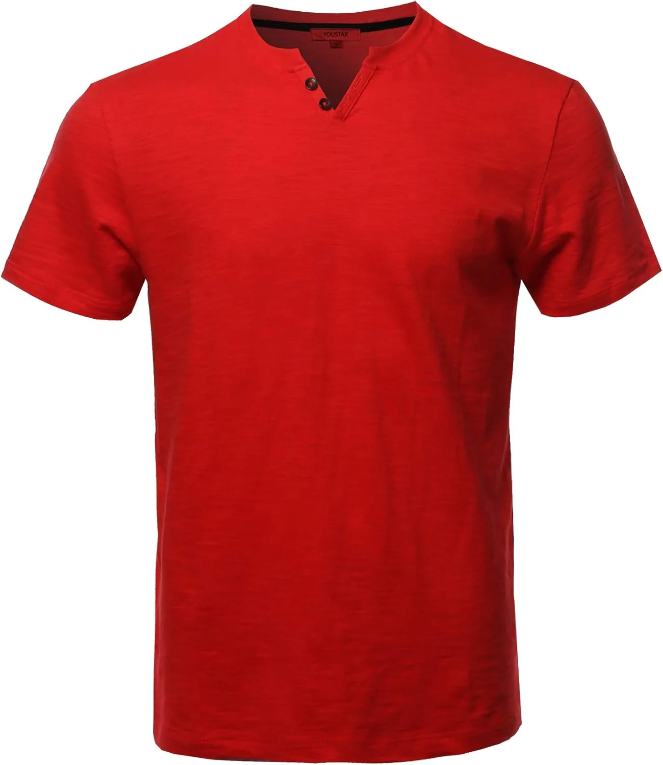 

Youstar мужская базовая футболка с коротким рукавом и воротником хенли