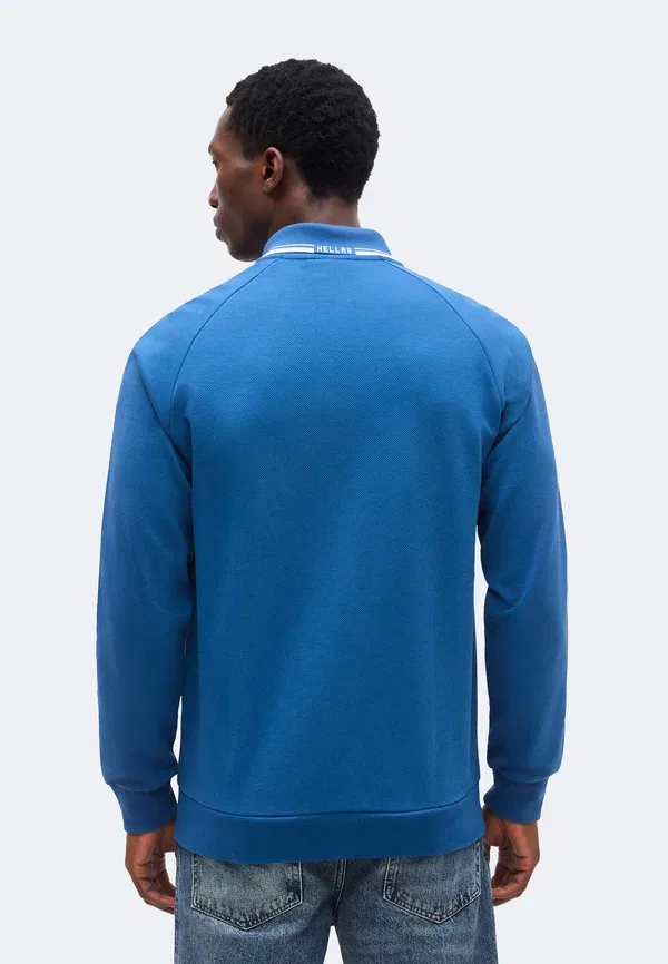 Куртка-олимпийка Adidas Performance Greece away anthem jacket zip up sweatshirt, темно-зеленый — фото 3