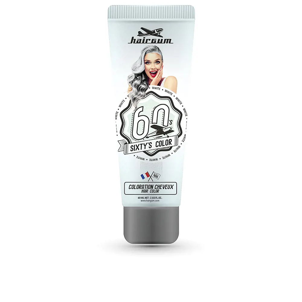 

Краска для волос sixty’s color hair color Hairgum, цвет white, 60 мл.