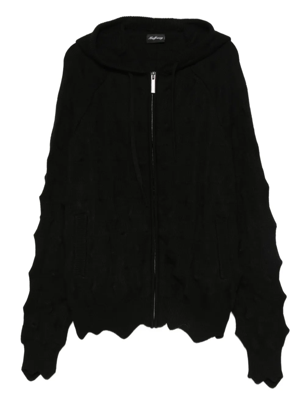 

Худи Spiked на молнии Madfrenzy, черный