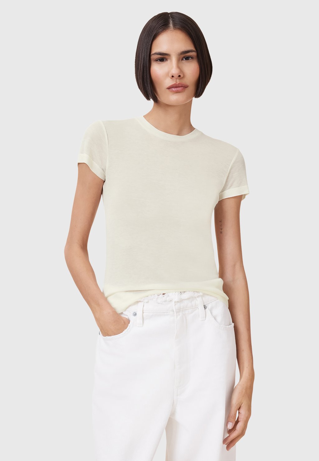 

Базовая футболка JUNE TEE AllSaints, кремовый