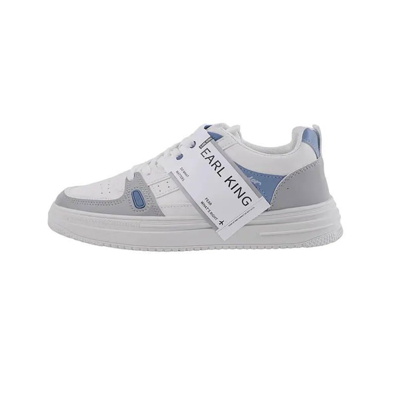 

Earl king Мужские низкие скейтерские кроссовки с устойчивым к истиранию покрытием синие, цвет Blue