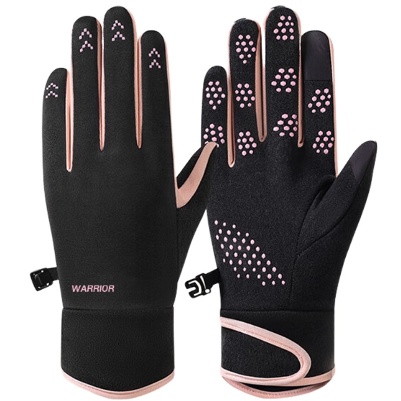

Перчатки из полиэстера Unisex WARRIOR, черный розовый
