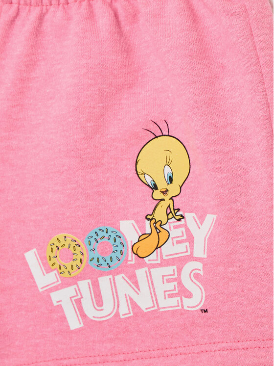 Спортивные шорты regular fit Looney Tunes 3BT0G900K United Colors Of Benetton, розовый — фото 3