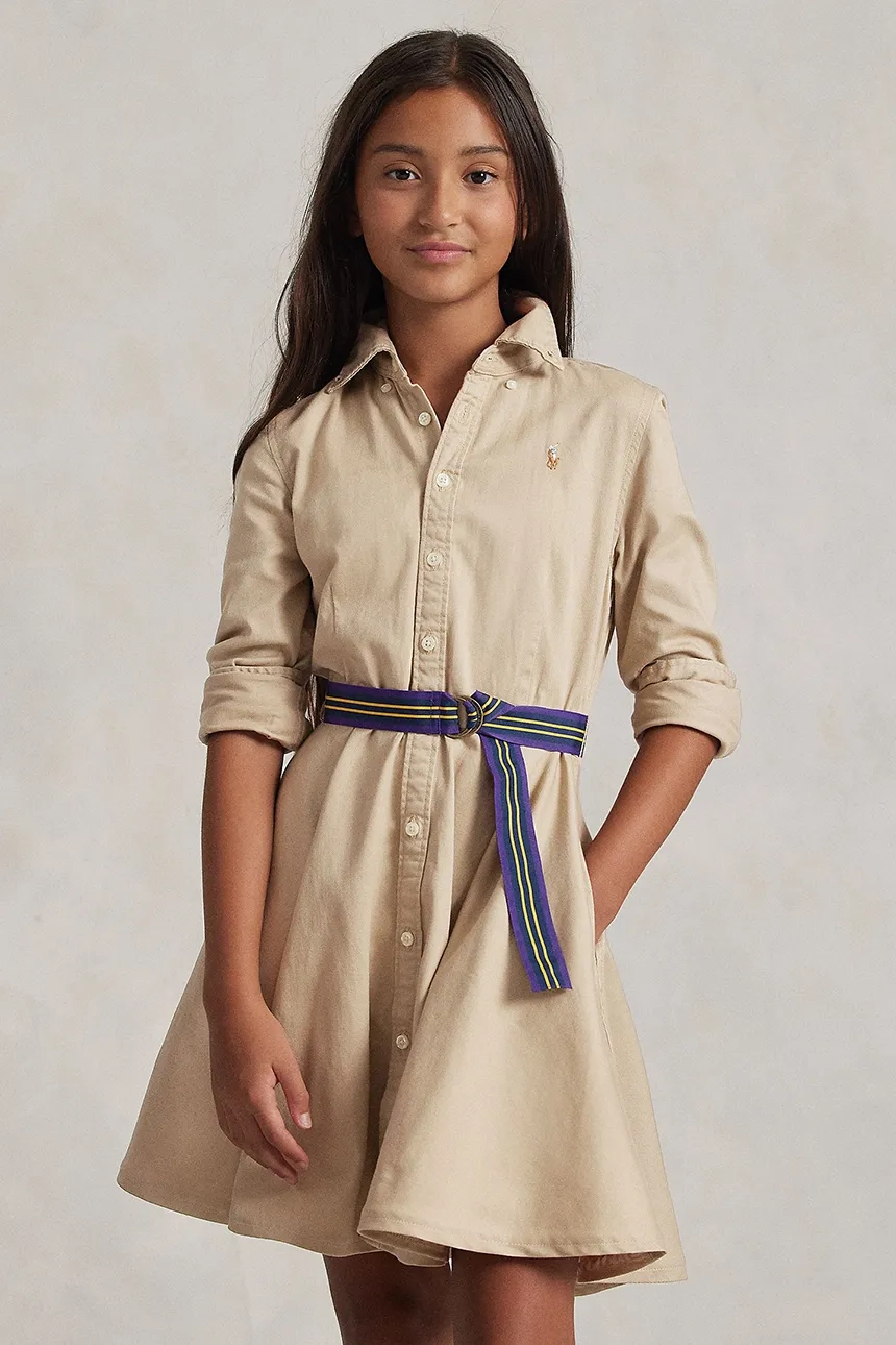 

Платье маленькой девочки Polo Ralph Lauren, бежевый