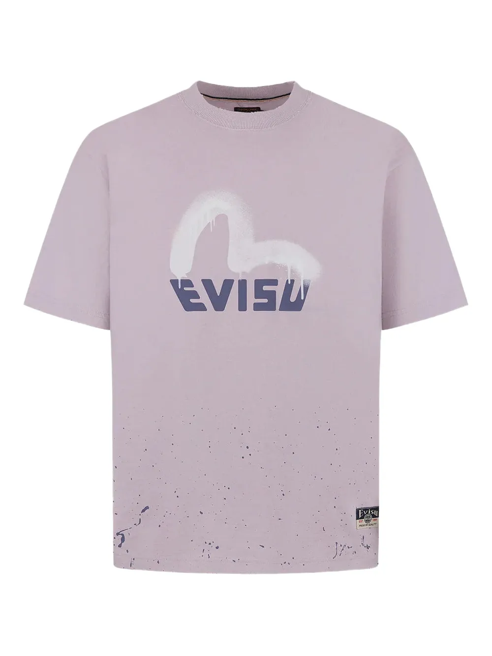 

Футболка с логотипом, нанесенным методом распыления EVISU, фиолетовый