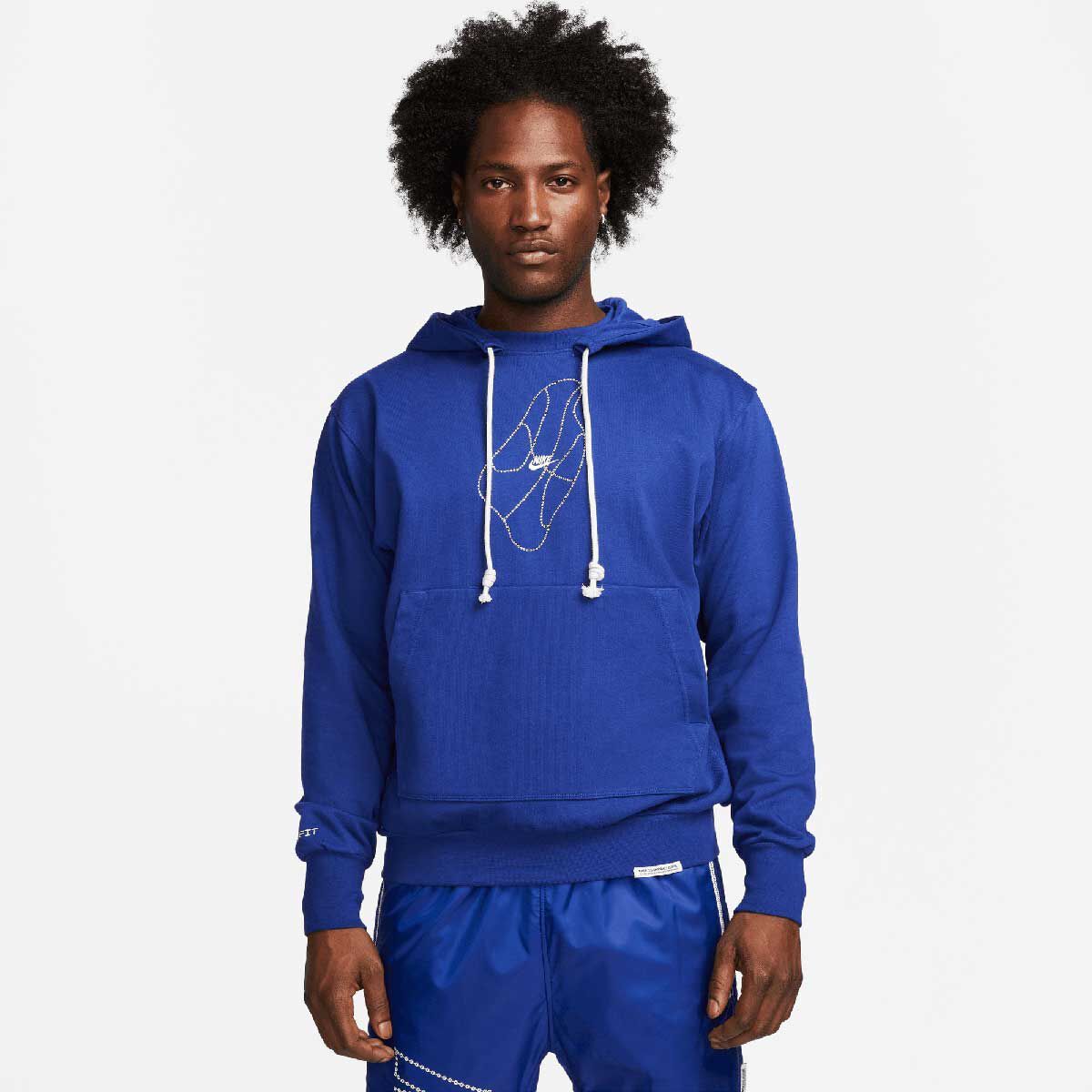 

Толстовка M NBB Dri-Fit Standard Issue Nike, цвет Tiefes Royalblau/Gipfel Weiß