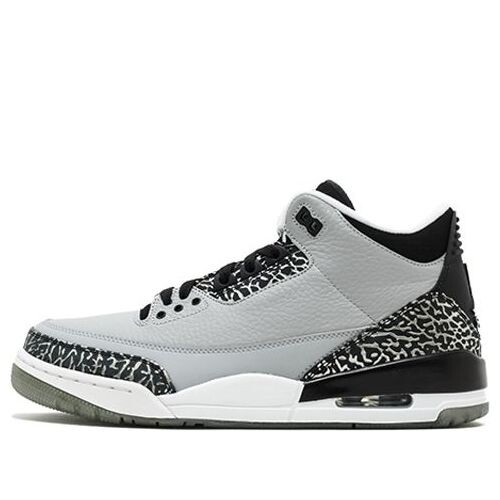 

Кроссовки 3 retro 'wolf grey' Air Jordan, серый