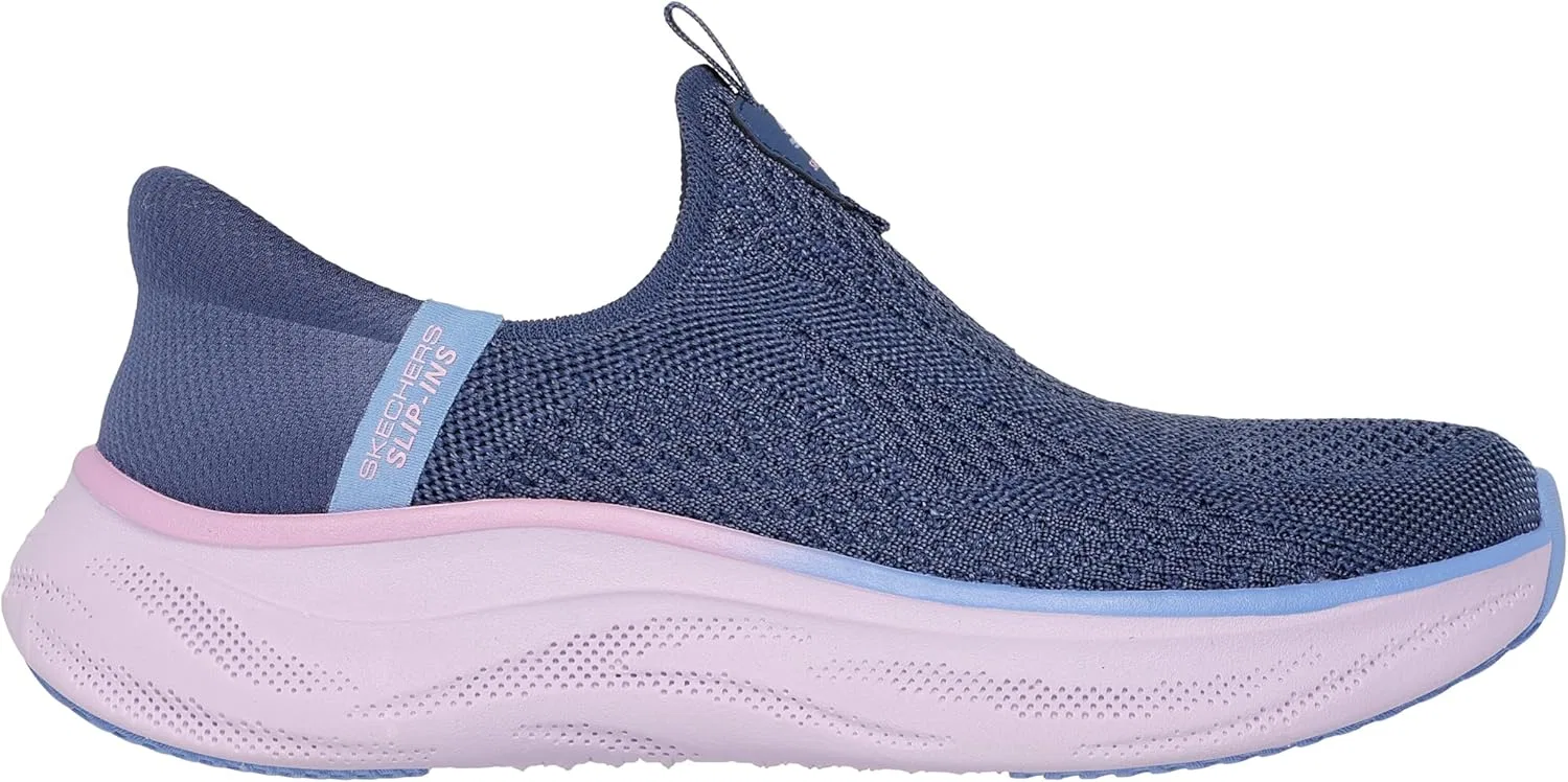 Мужские кроссовки Skechers Gowalk Arch Fit, спортивные слипоны, повседневные лоферы для походов, беговые кроссовки, темно-синий/фиолетовый