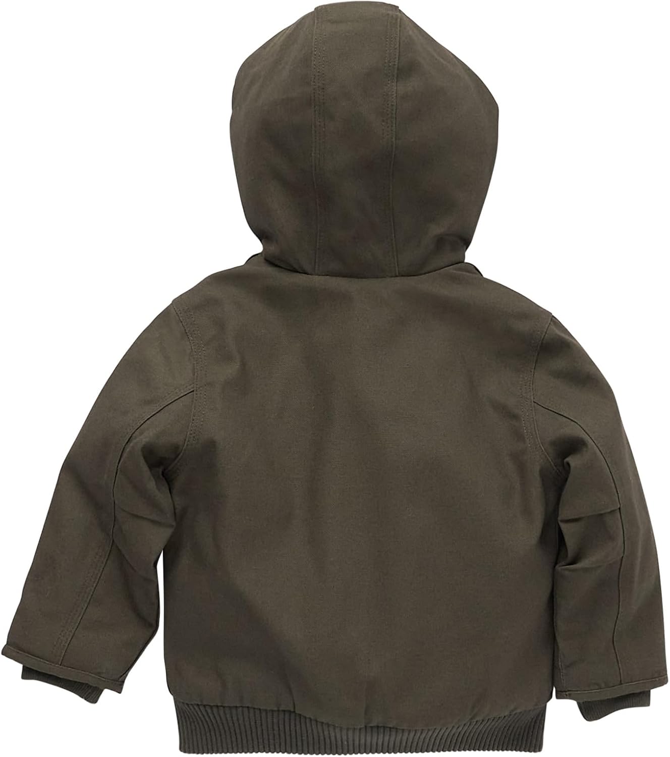 Carhartt baby-boys утепленная худи-куртка из канваса на молнии, Olive Green — фото 2