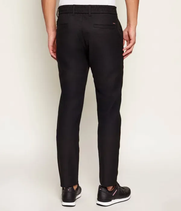 Брюки чинос DS-5 tapered fit Boss Orange, черный — фото 4