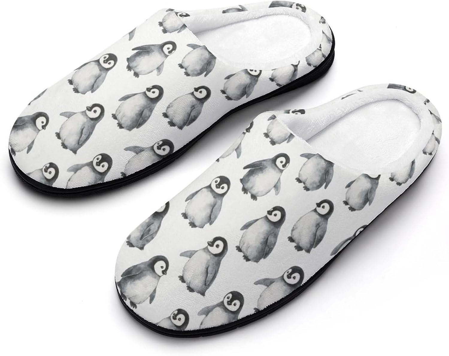 

Мужские хлопковые тапочки с белым горошком, для дома и улицы, теплые, уютные, мягкие, противоскользящие Daihanle