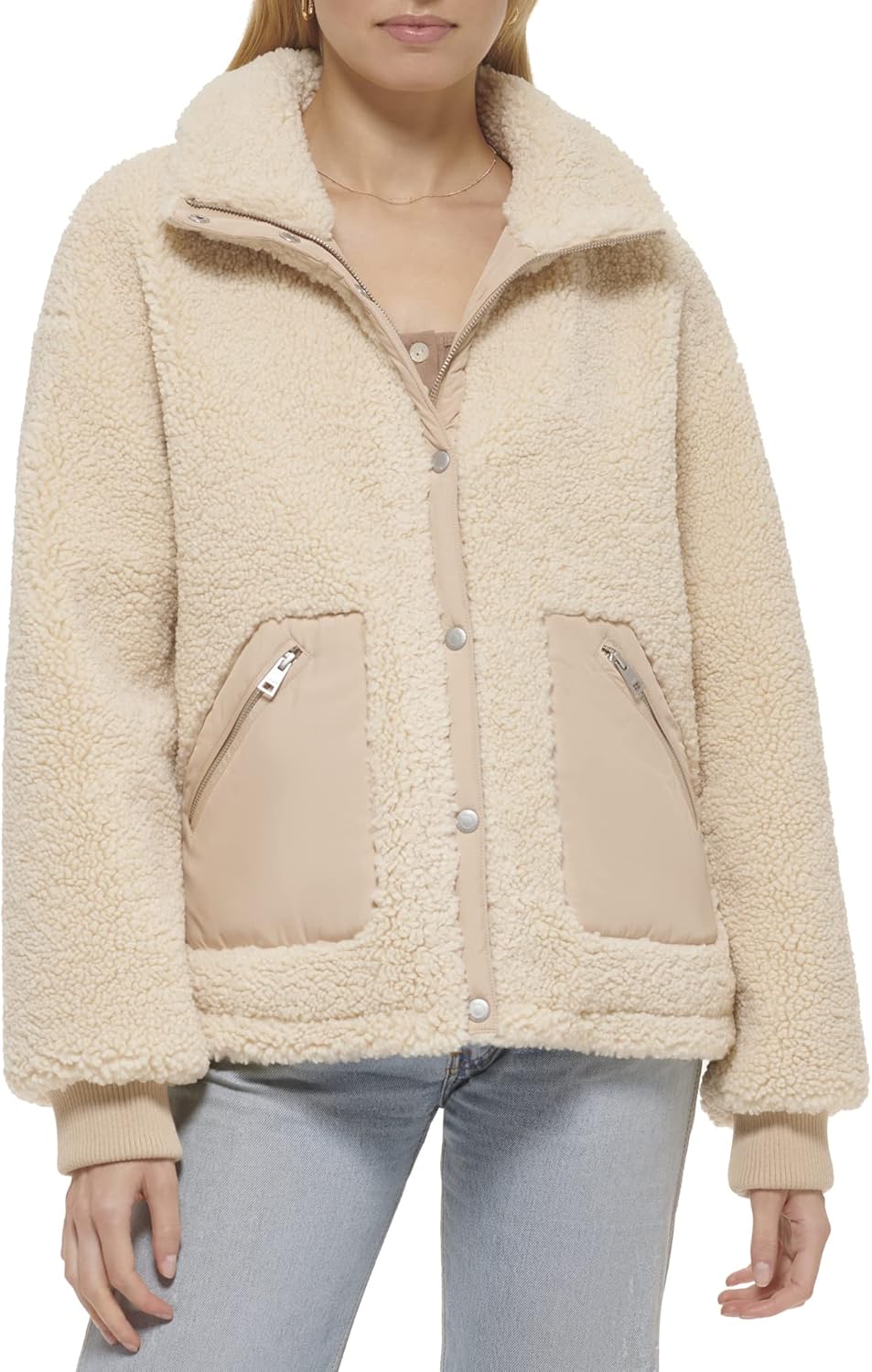 

Levi's Женская куртка из шерпы тайди, Sesame Combo
