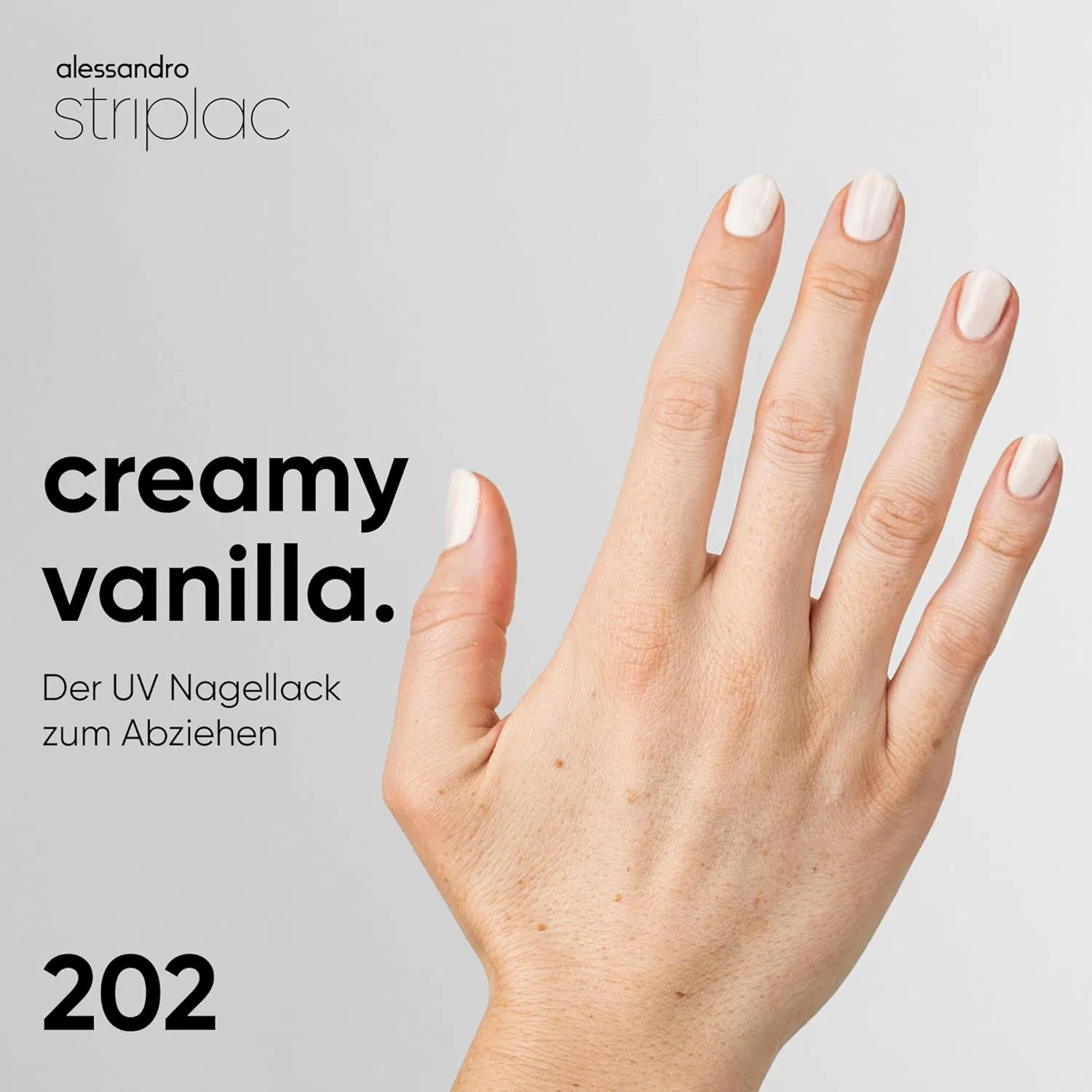 УФ-лак для ногтей «Creamy Vanilla» от alessandro Striplac Alessandro, Nude — фото 2