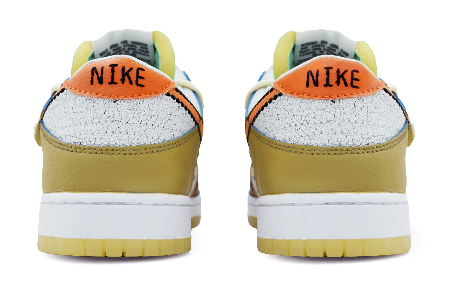 

Кроссовки Nike Dunk Skateboarding Shoes Women's Low-top Brown/yellow, коричневый