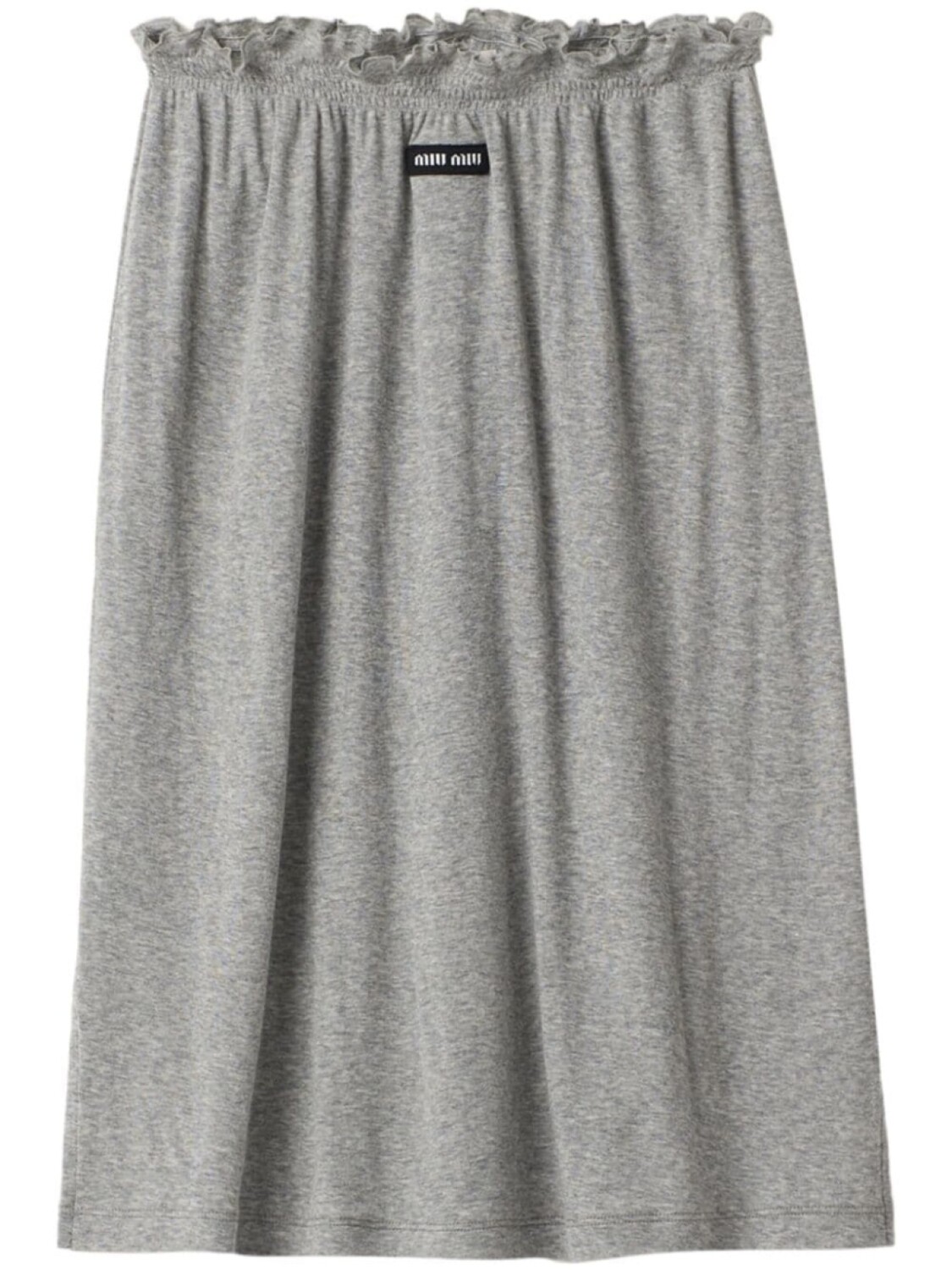 

Miu Miu меланжевая юбка, серый