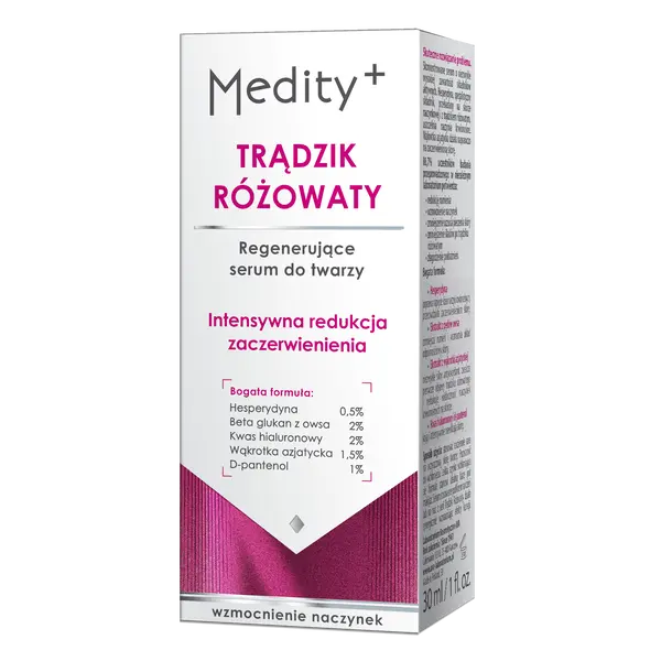 Сыворотка Medity+ — Регенерирующая для лица, Trądzik różowaty, 30 мл — фото 2