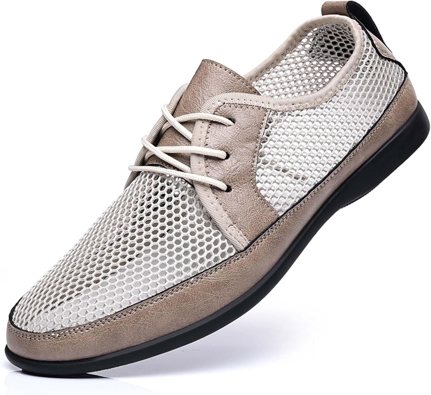 

Мужские сетчатые повседневные кроссовки с дышащей структурой, поддержкой стопы, для ходьбы, сандалии, удобные, легкие, повседневные спортивные, для прогулок, вождения и работы на улице Generic, хаки