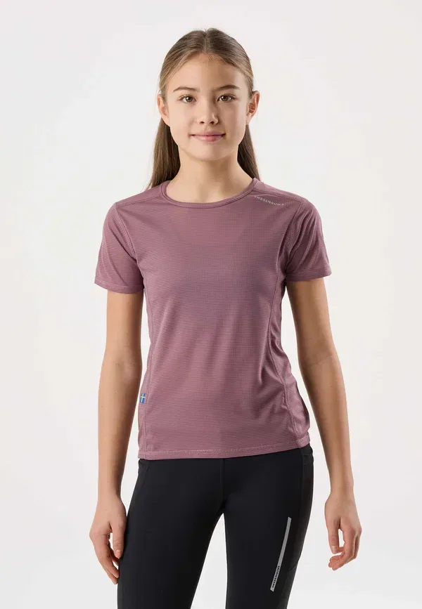 Футболка Swedemount Ultra light tee girl basic t-shirt, темно-сиреневый — фото 2